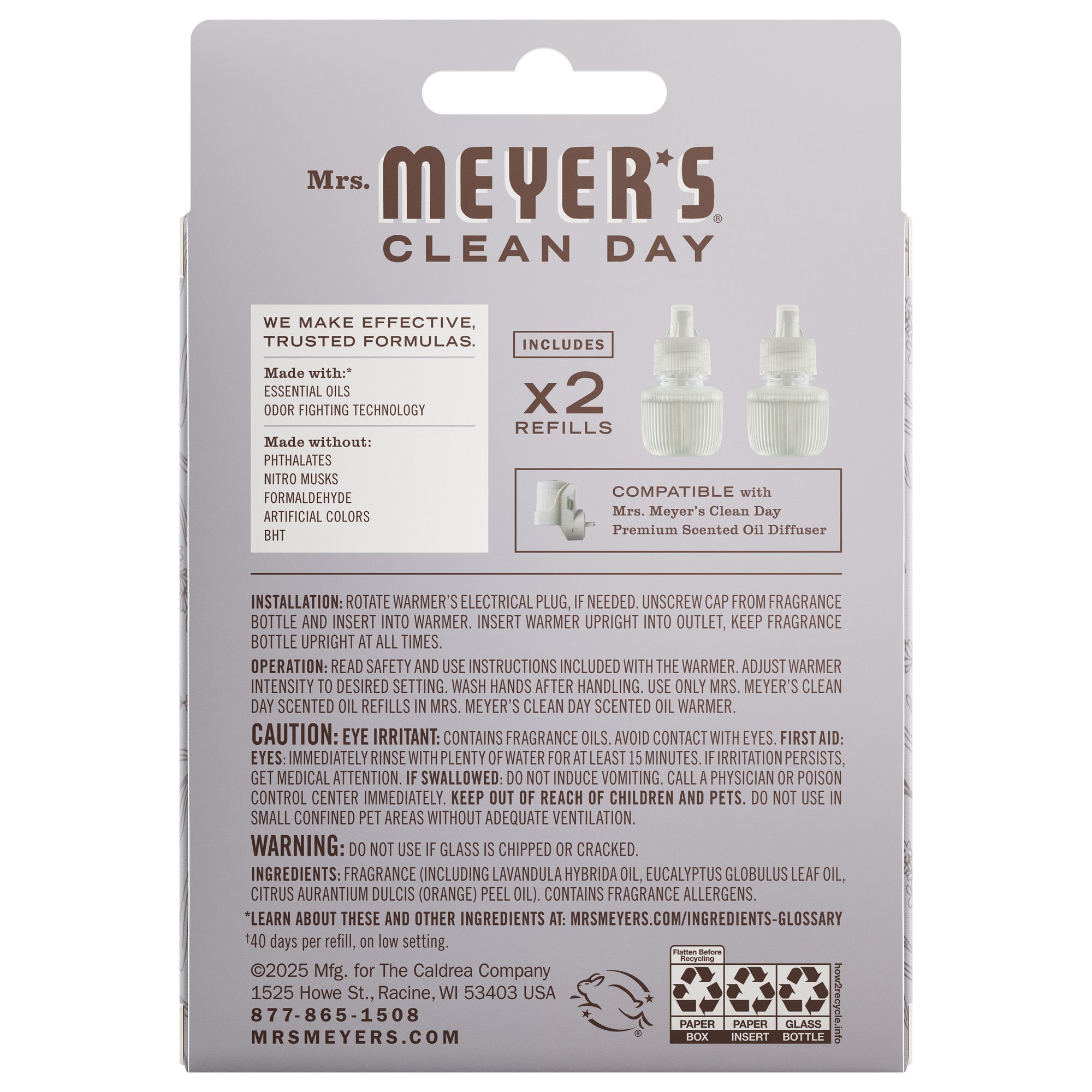 Lavender Plug In Scented Oil Refill, 2-Pack - Image 2