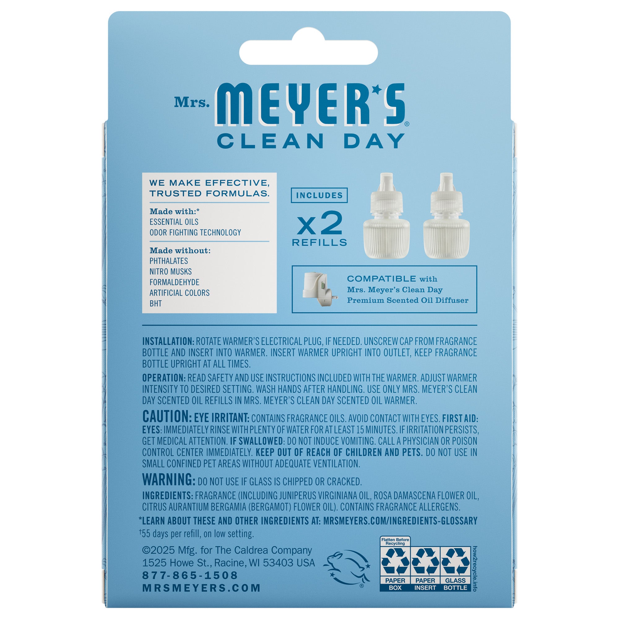Rain Water Plug In Scented Oil Refill, 2-Pack - Image 2